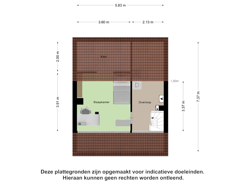 Bekijk plattegrond van Tweede Verdieping van Boomstede 441