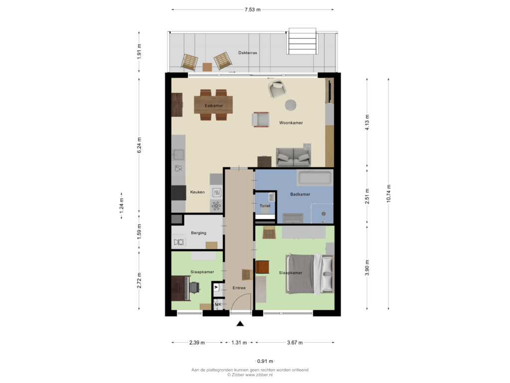 Bekijk plattegrond van Appartement van Catsstraat 32