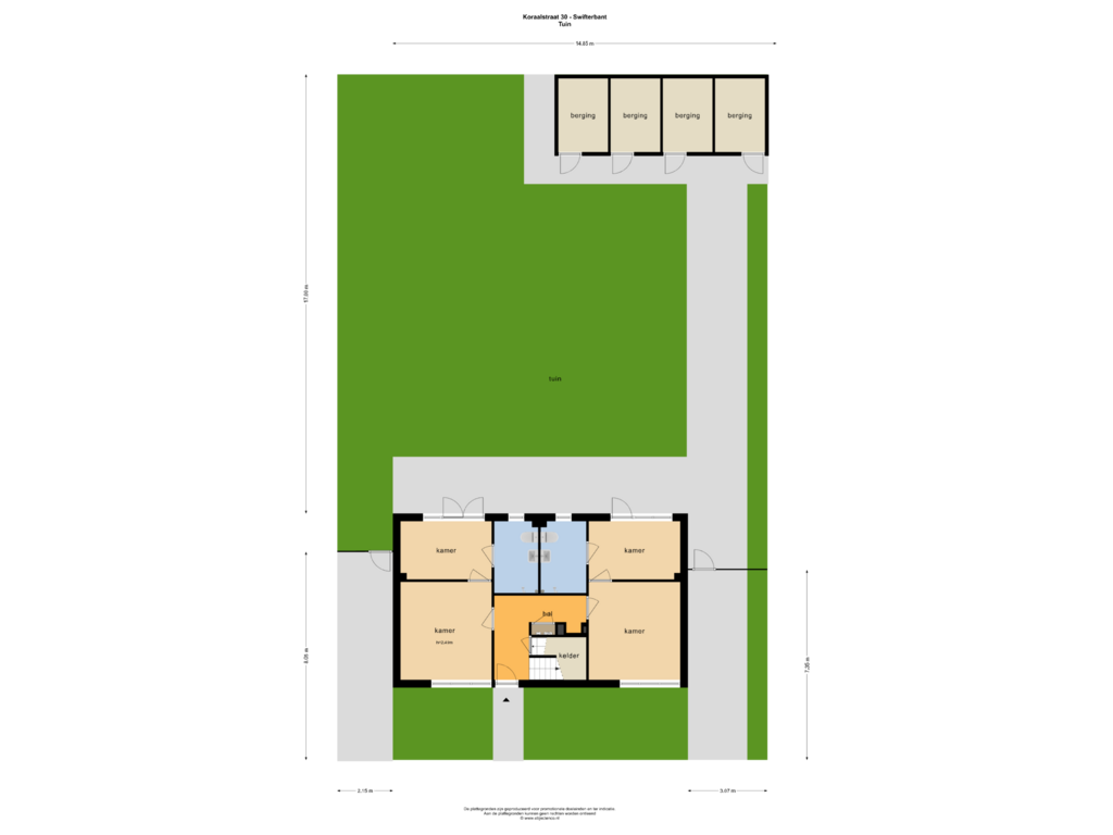 View floorplan of TUIN of Koraalstraat 30