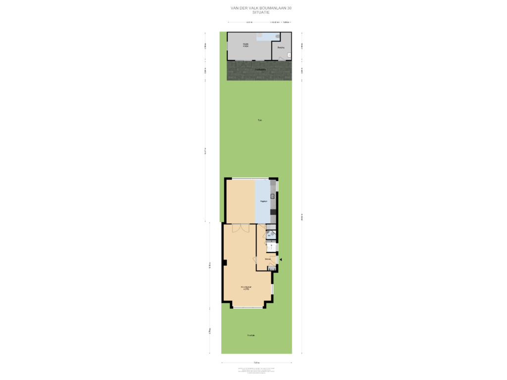 Bekijk plattegrond van Situatie van Van der Valk Boumanlaan 30