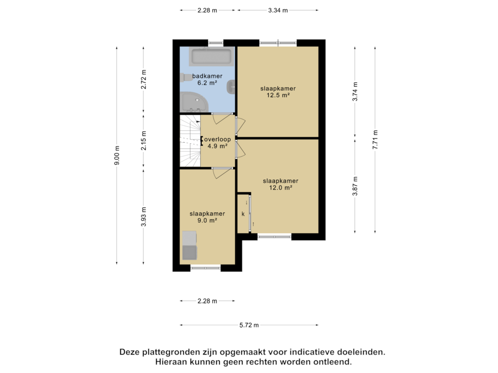 Bekijk plattegrond van 1e verdieping van Somerweide 42