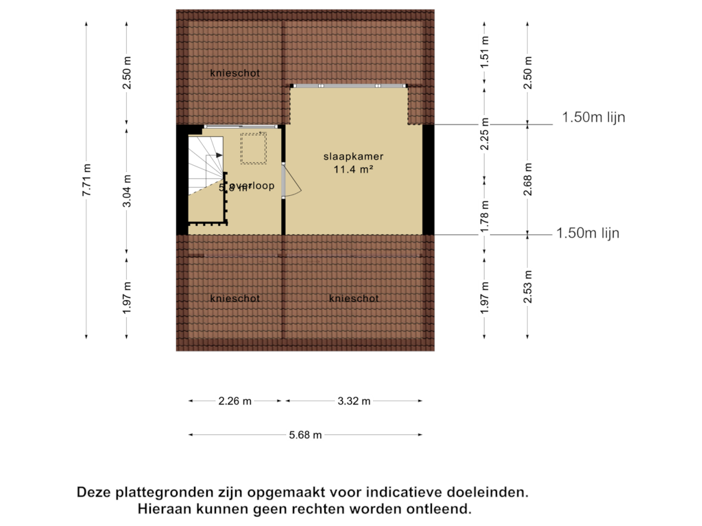 Bekijk plattegrond van 2e verdieping van Somerweide 42