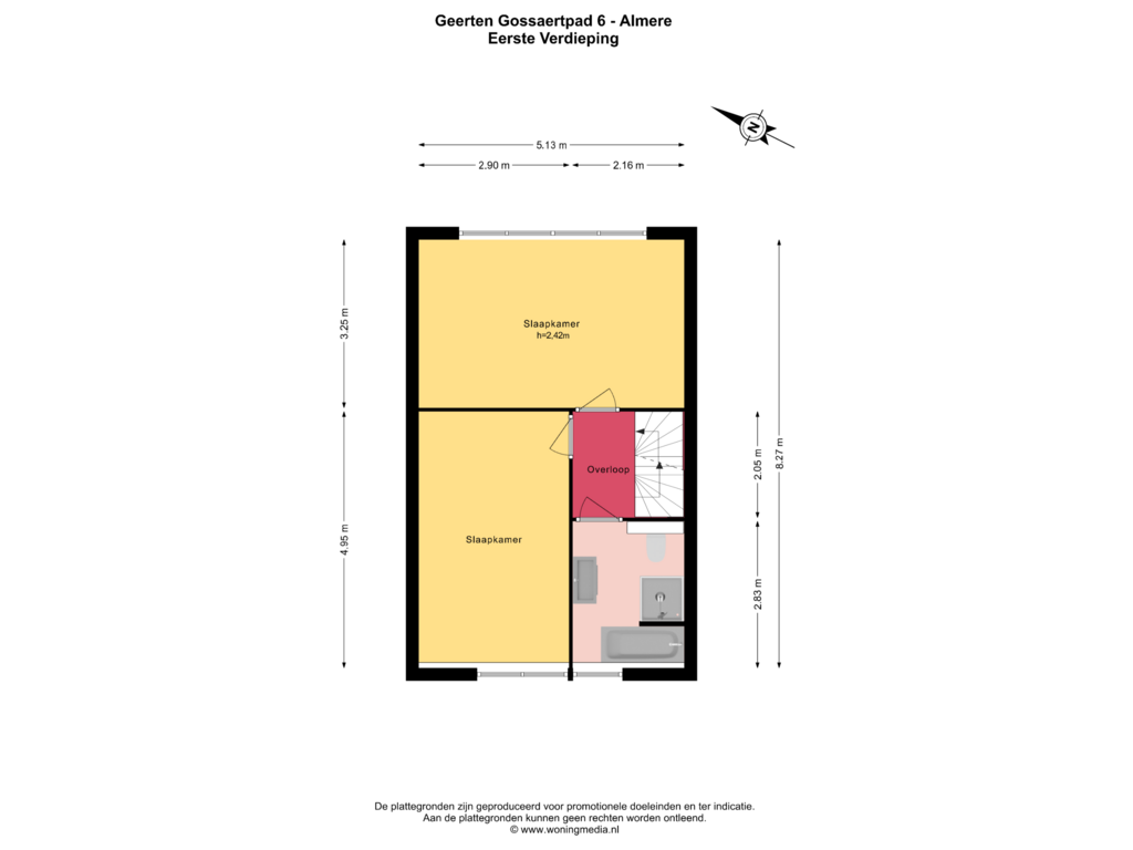 Bekijk plattegrond van 1e_verd van Geerten Gossaertpad 6