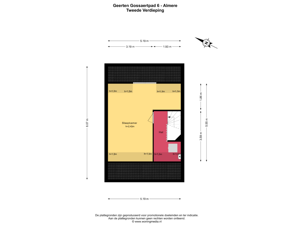 Bekijk plattegrond van 2e_verd van Geerten Gossaertpad 6