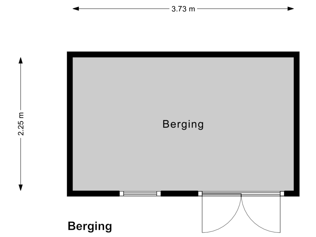 View floorplan of Berging of Westerweg 293