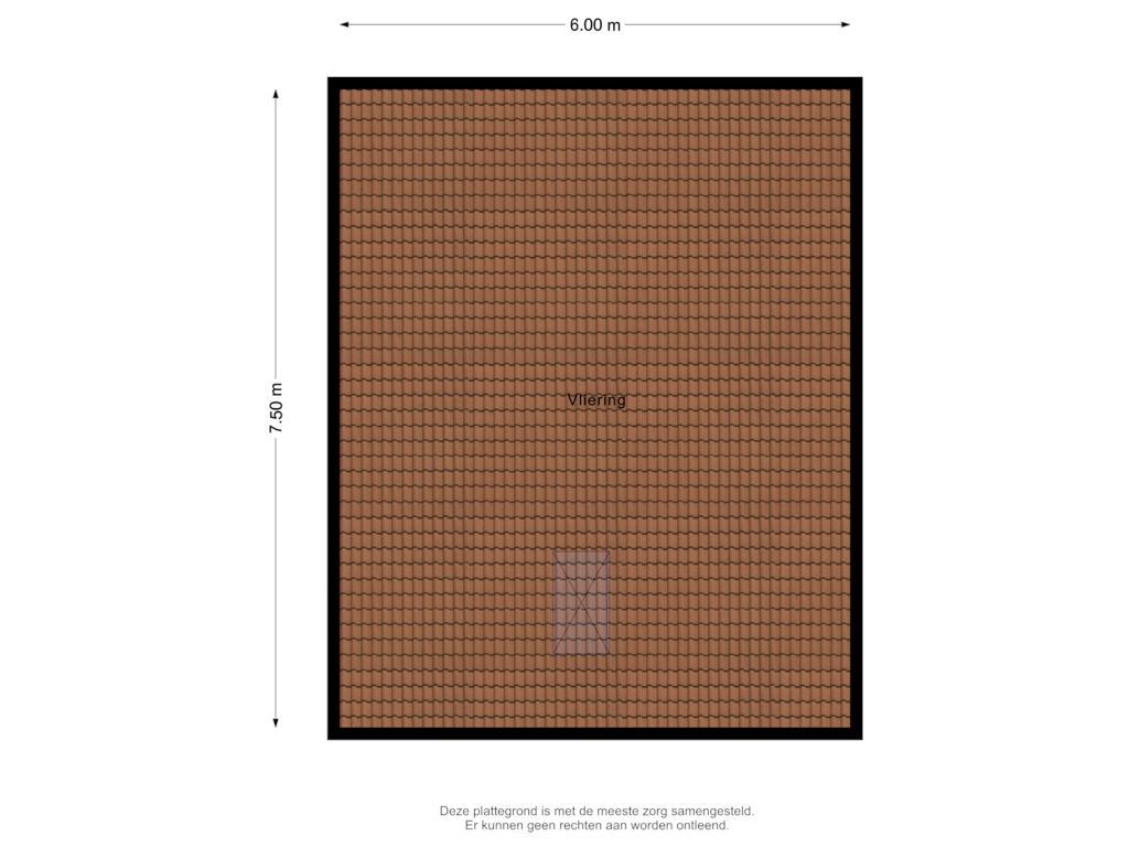 Bekijk plattegrond van Berging Vliering van Bleekweide 14