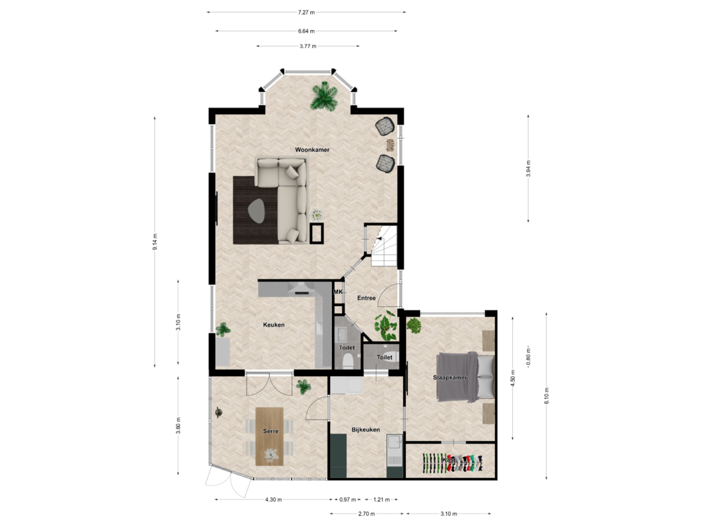 Bekijk plattegrond van Begane grond van Hazenleger 11