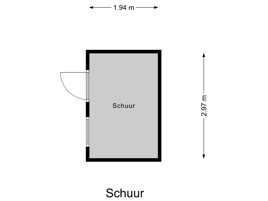 Bekijk plattegrond van Schuur van Tulpstraat 12