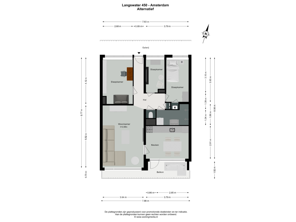 Bekijk plattegrond van Alt_1 van Langswater 450