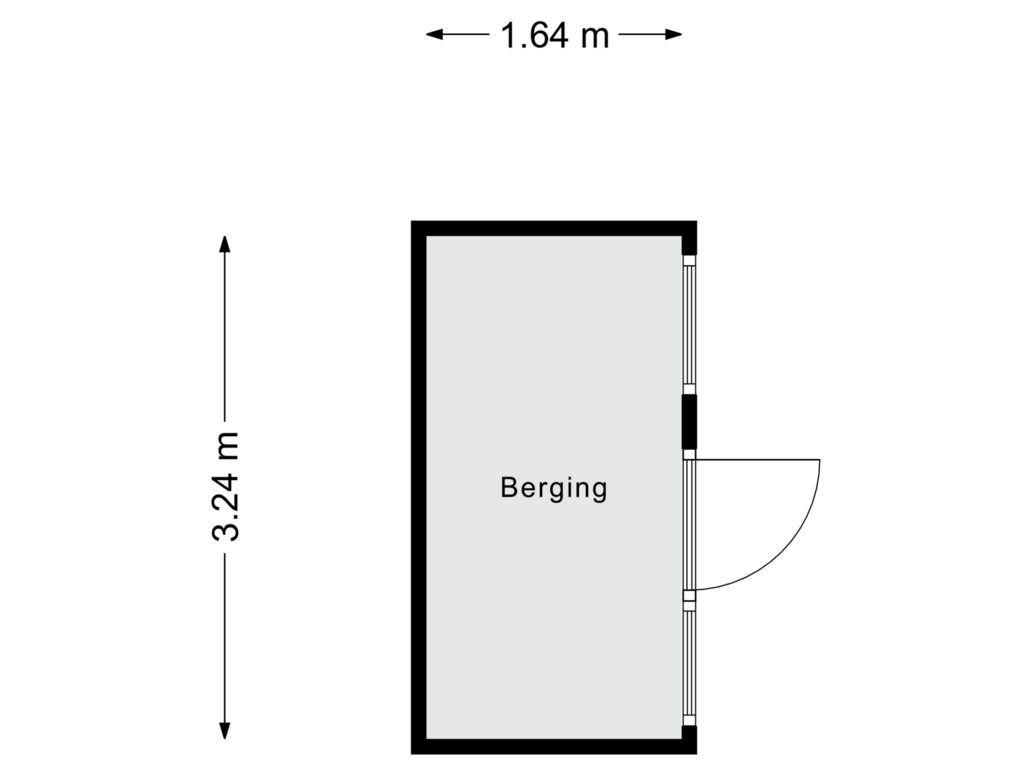 Bekijk plattegrond van Berging van Teugenaarsstraat 7