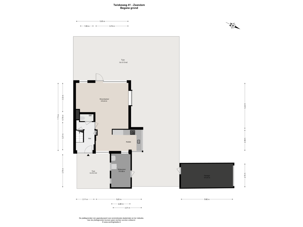 View floorplan of Begane_grond of Twiskeweg 41