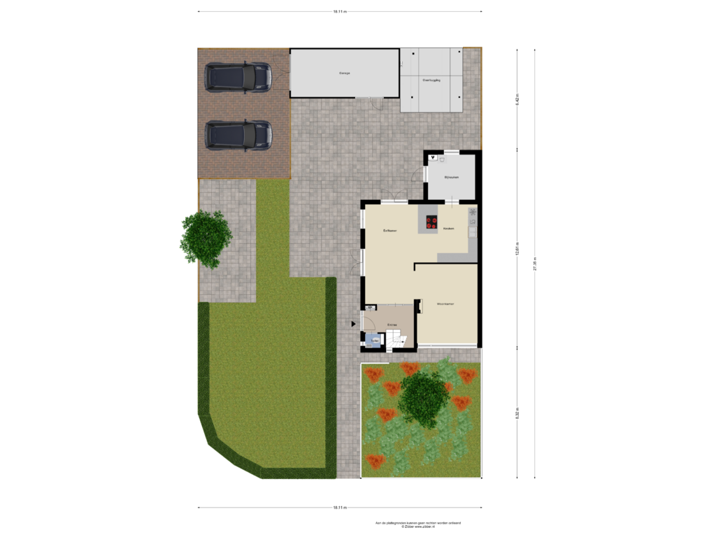 View floorplan of Begane Grond -Tuin of Paulus Potterstraat 38