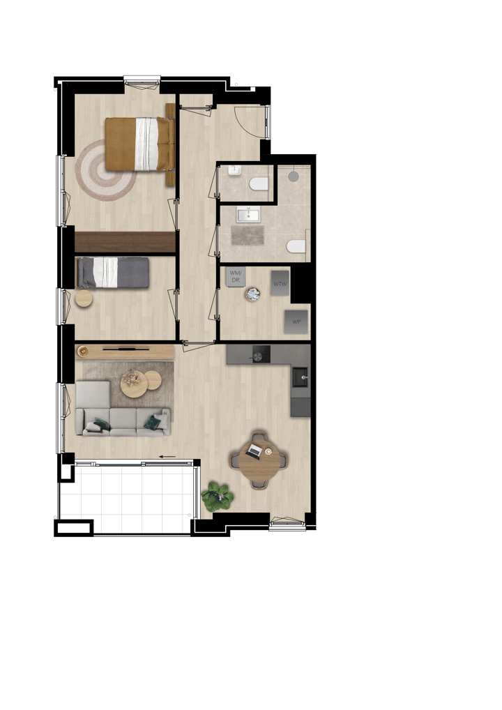 Foto 4 van De Wildert Appartement (Bouwnr. 1)