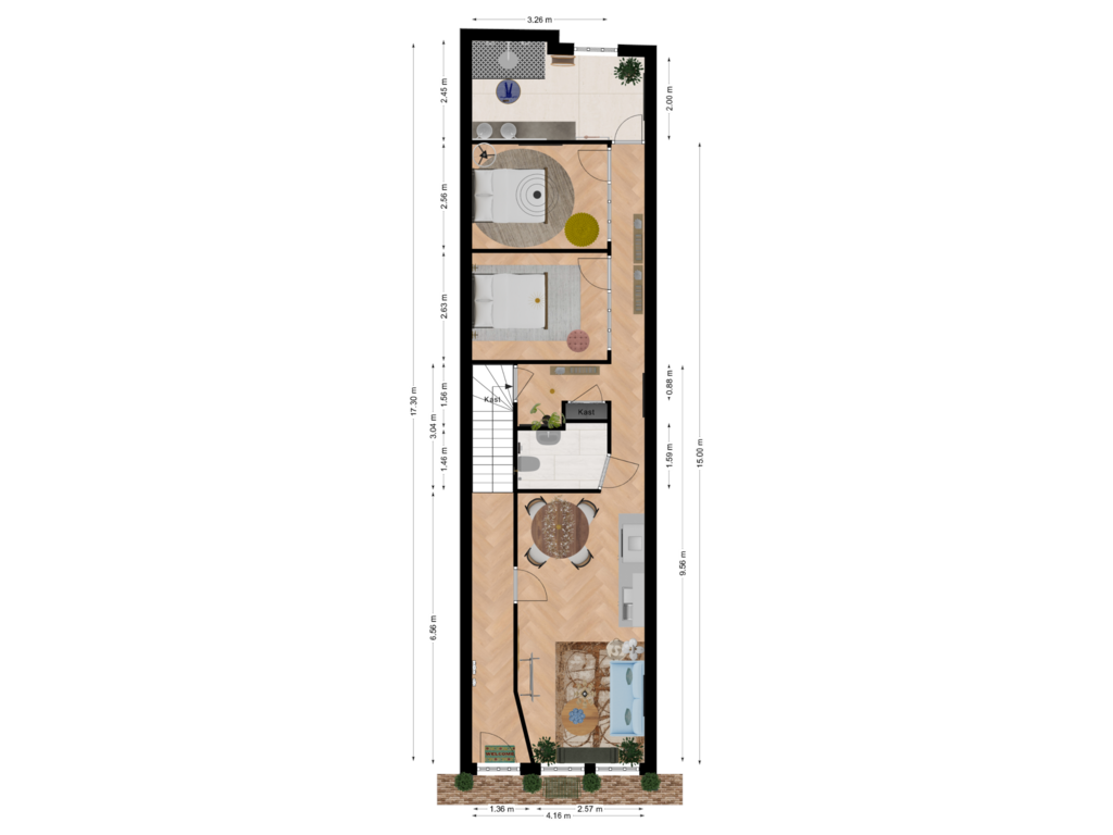 Bekijk plattegrond van Begane Grond van Nieuwe Mare 5