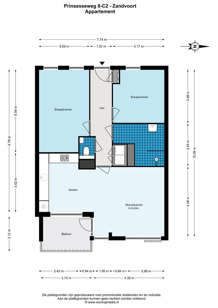 Foto 27 van Prinsesseweg 8-C2
