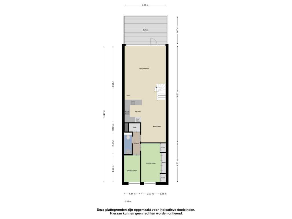 View floorplan of Eerste Verdieping of Klaverhof 21