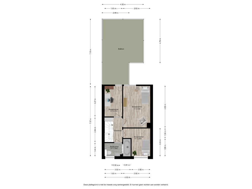 Bekijk plattegrond van Eerste verdieping van Lindeboom 100