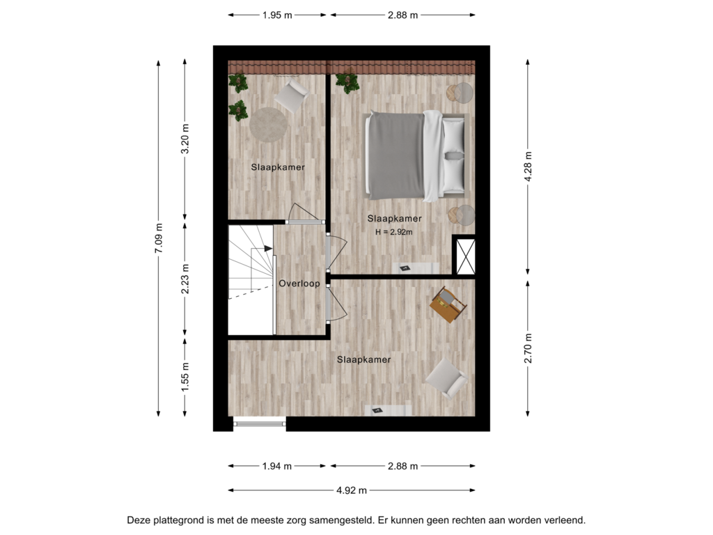 Bekijk plattegrond van Tweede verdieping van Lindeboom 100