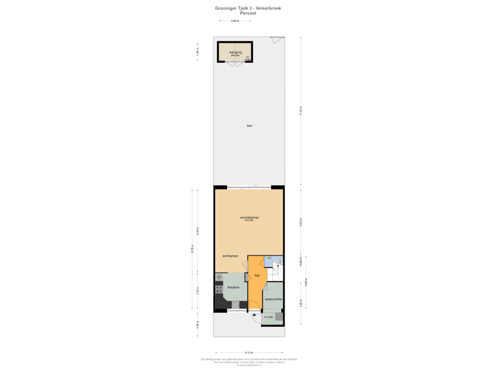 Bekijk plattegrond van PERCEEL van Groninger Tjalk 3