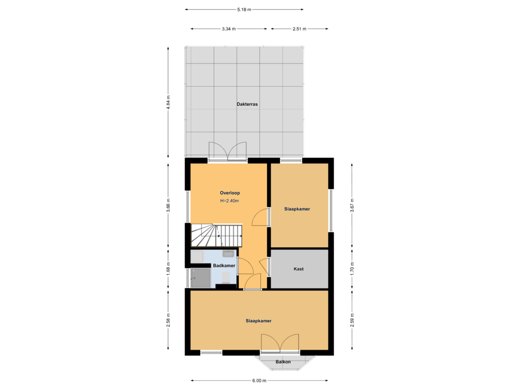 Bekijk plattegrond van Floor 1 van Zuideinde 192