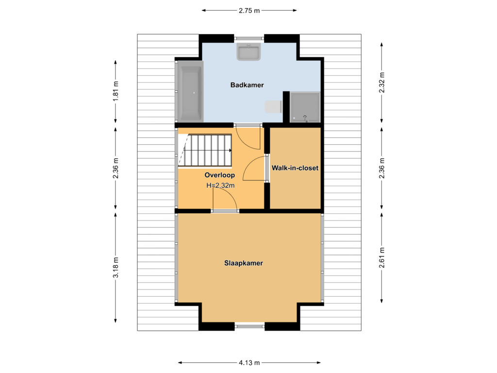 Bekijk plattegrond van Floor 2 van Zuideinde 192