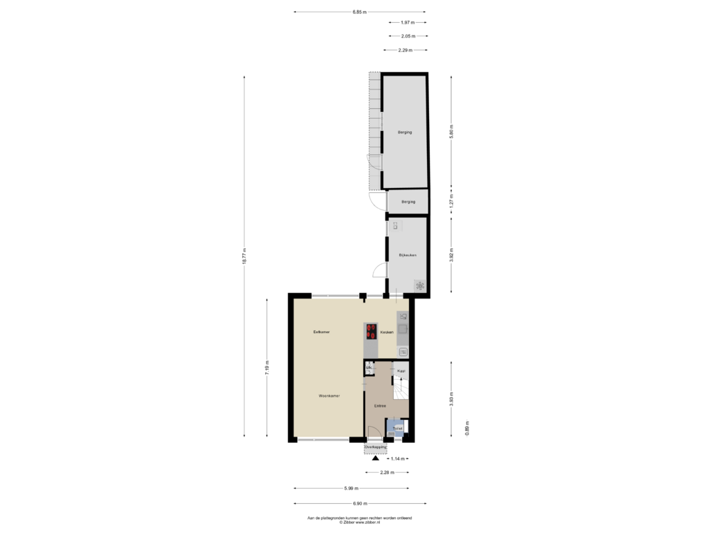 Bekijk plattegrond van Begane Grond van Grote Belt 18