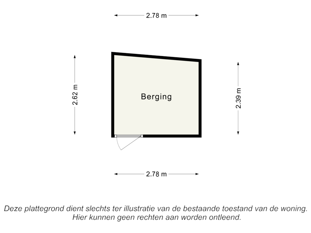 Bekijk plattegrond van Berging van Dorpstraat 107-B04