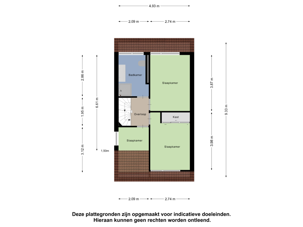 Bekijk plattegrond van Eerste Verdieping van Uithofstraat 10