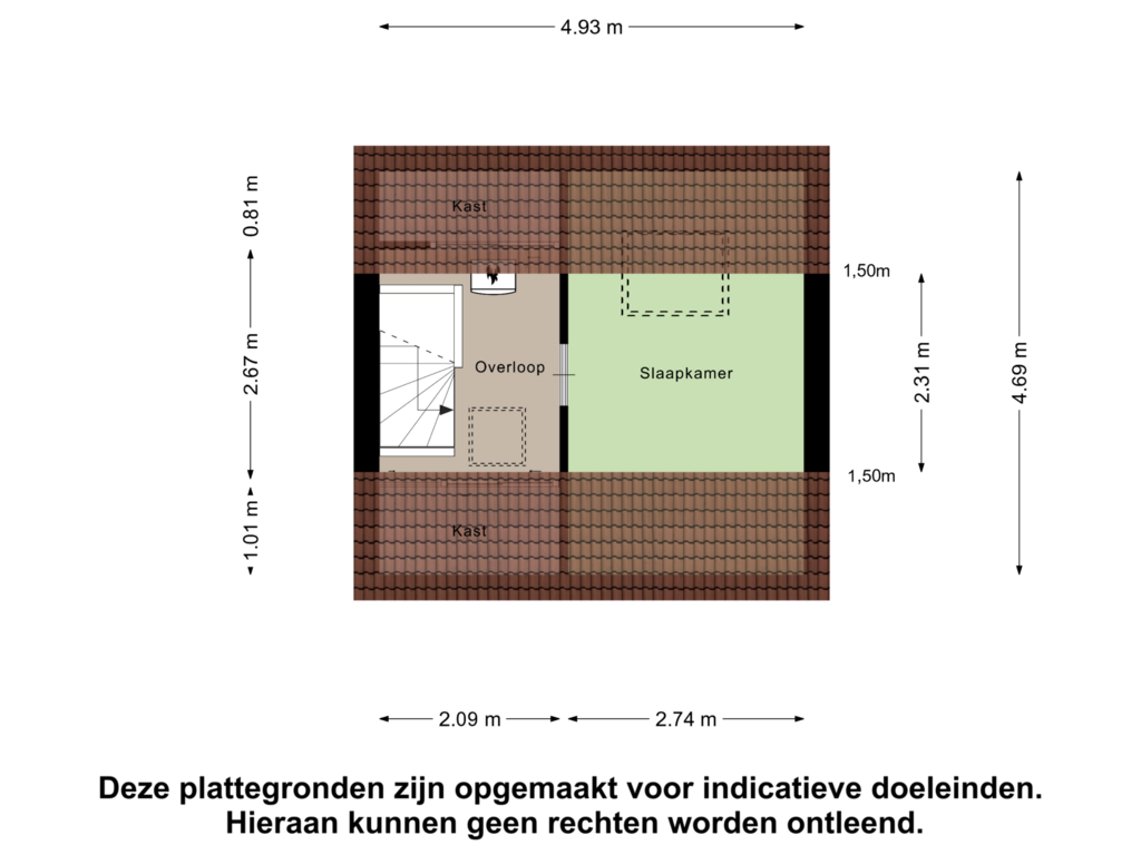 Bekijk plattegrond van Tweede Verdieping van Uithofstraat 10