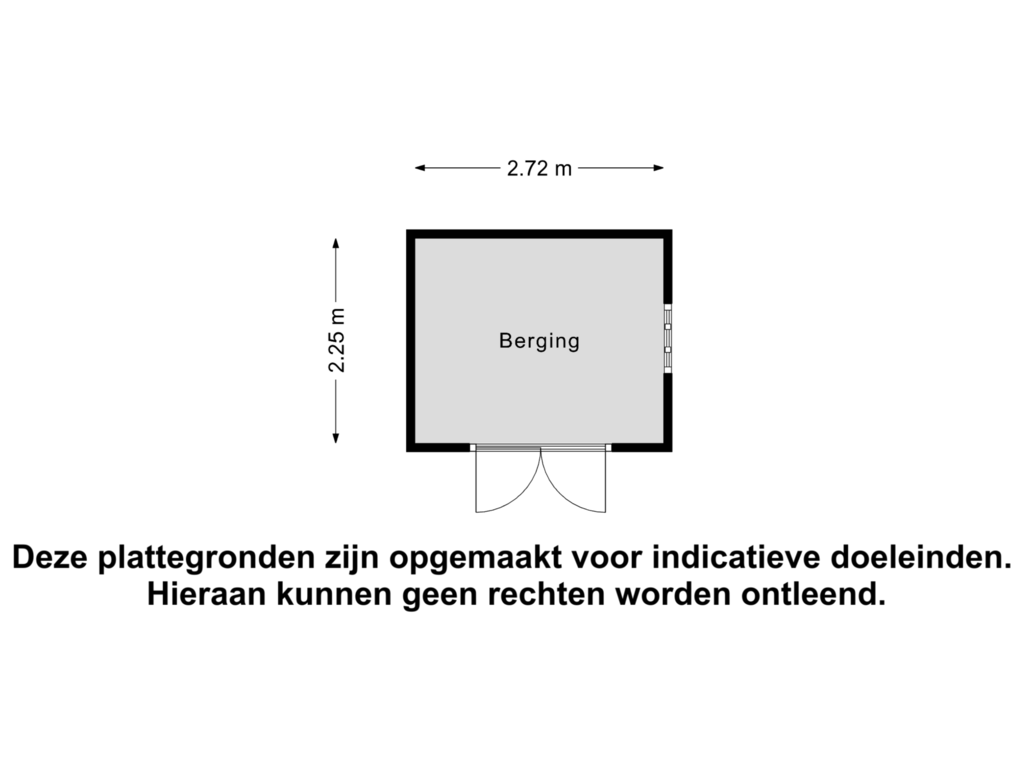 Bekijk plattegrond van Berging van Burgemeester Hackstraat 29