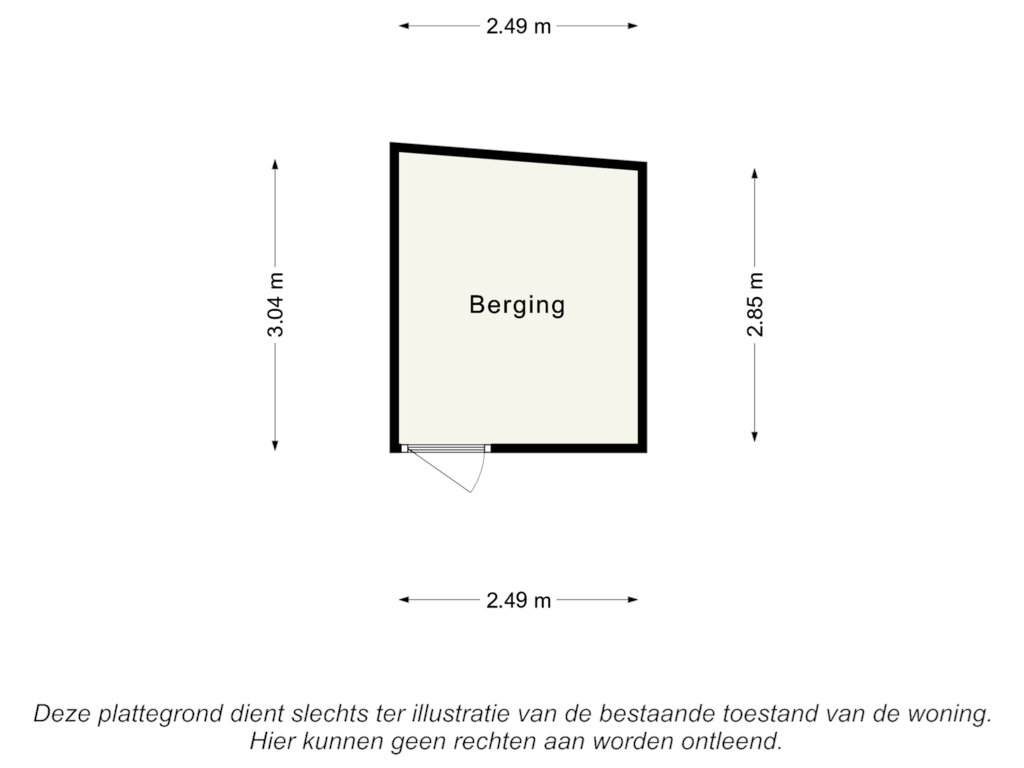 View floorplan of Berging of Dorpstraat 107-A01