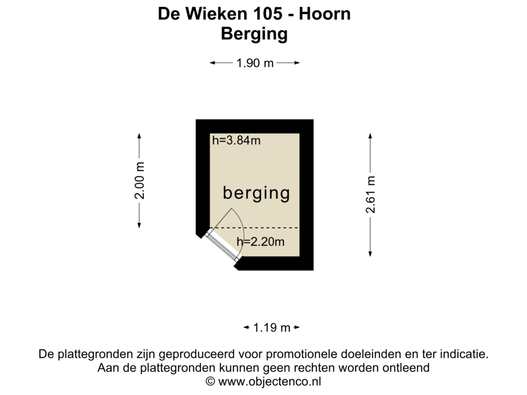 Bekijk plattegrond van BERGING van De Wieken 105