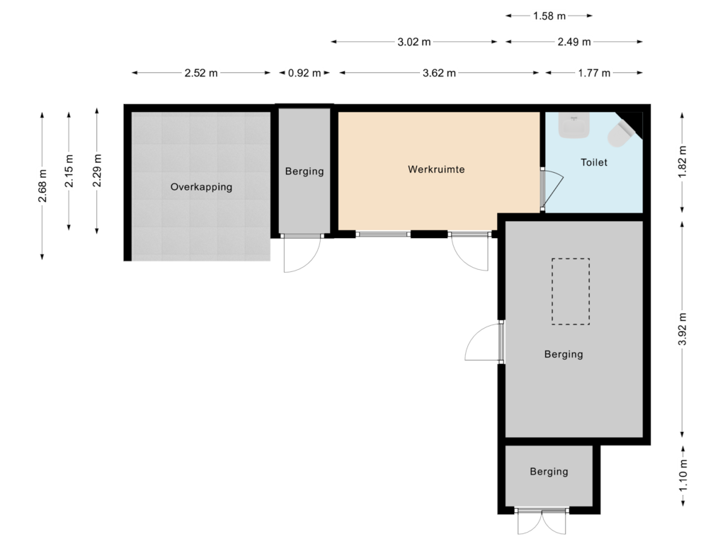 Bekijk plattegrond van Bijgebouw van Meers 16