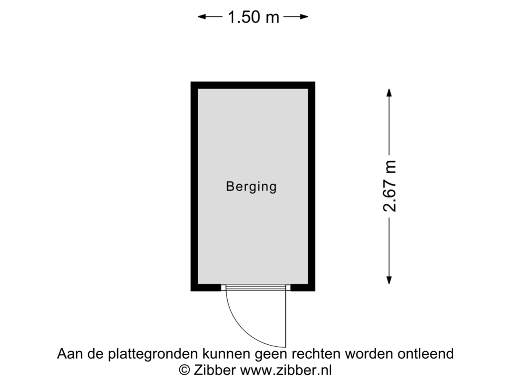 View floorplan of Berging of Amsterdamsevaart 118-A