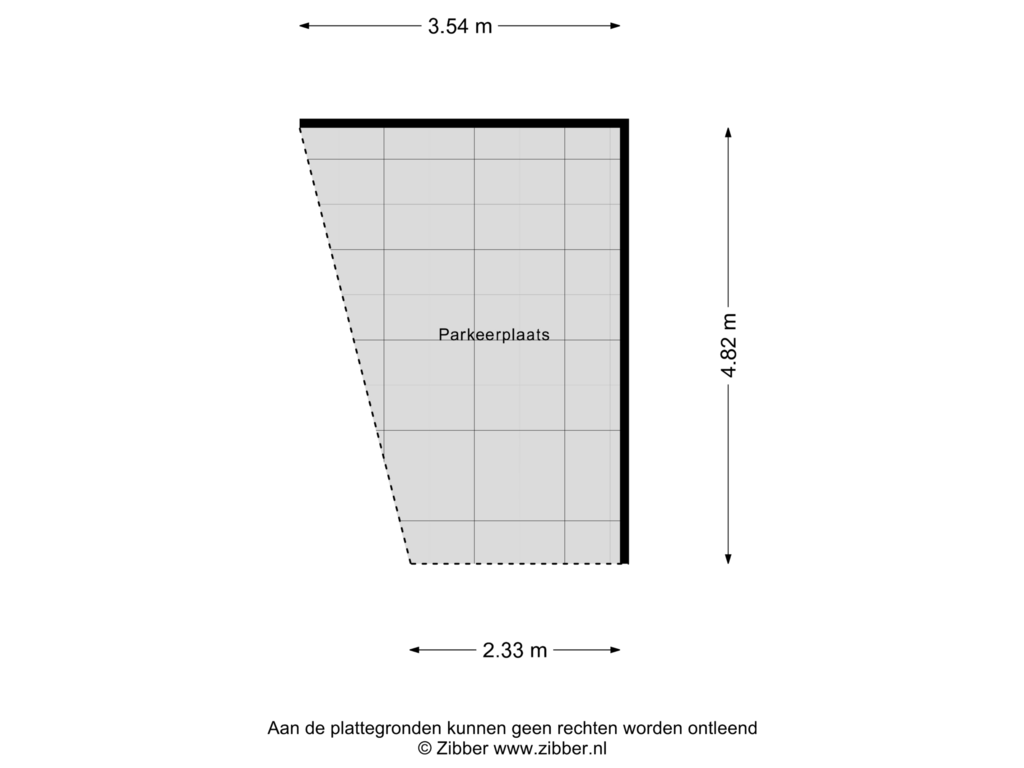 View floorplan of Parkeerplaats of Amsterdamsevaart 118-A