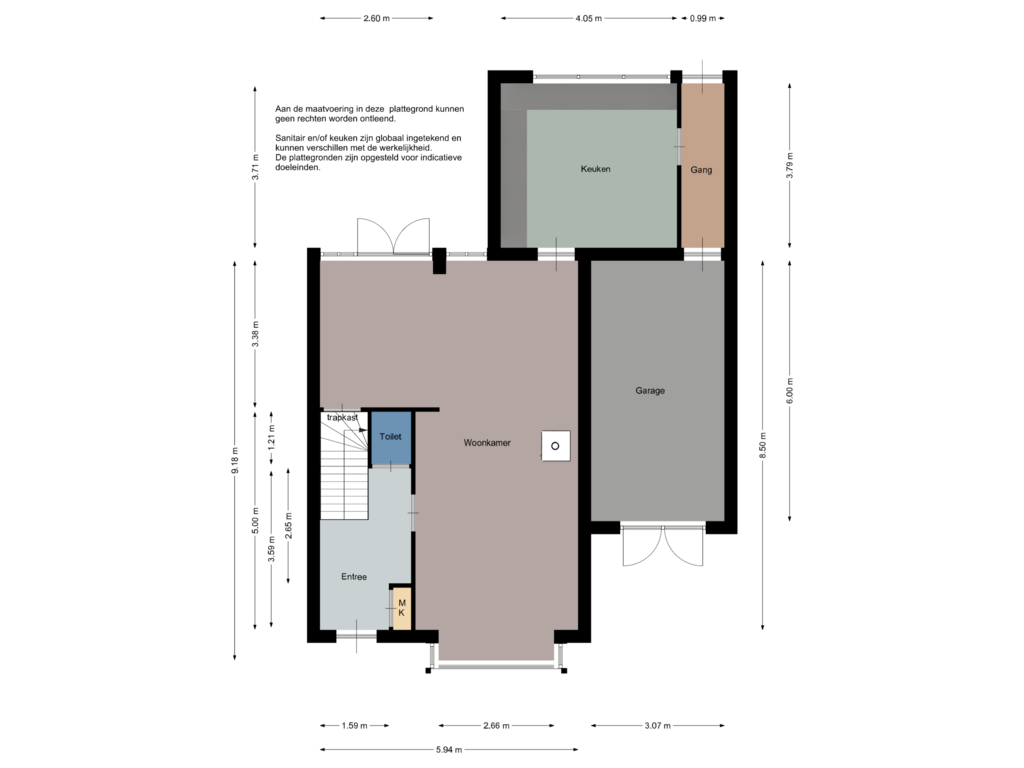 Bekijk plattegrond van Begane grond van Keijzerstraat 6