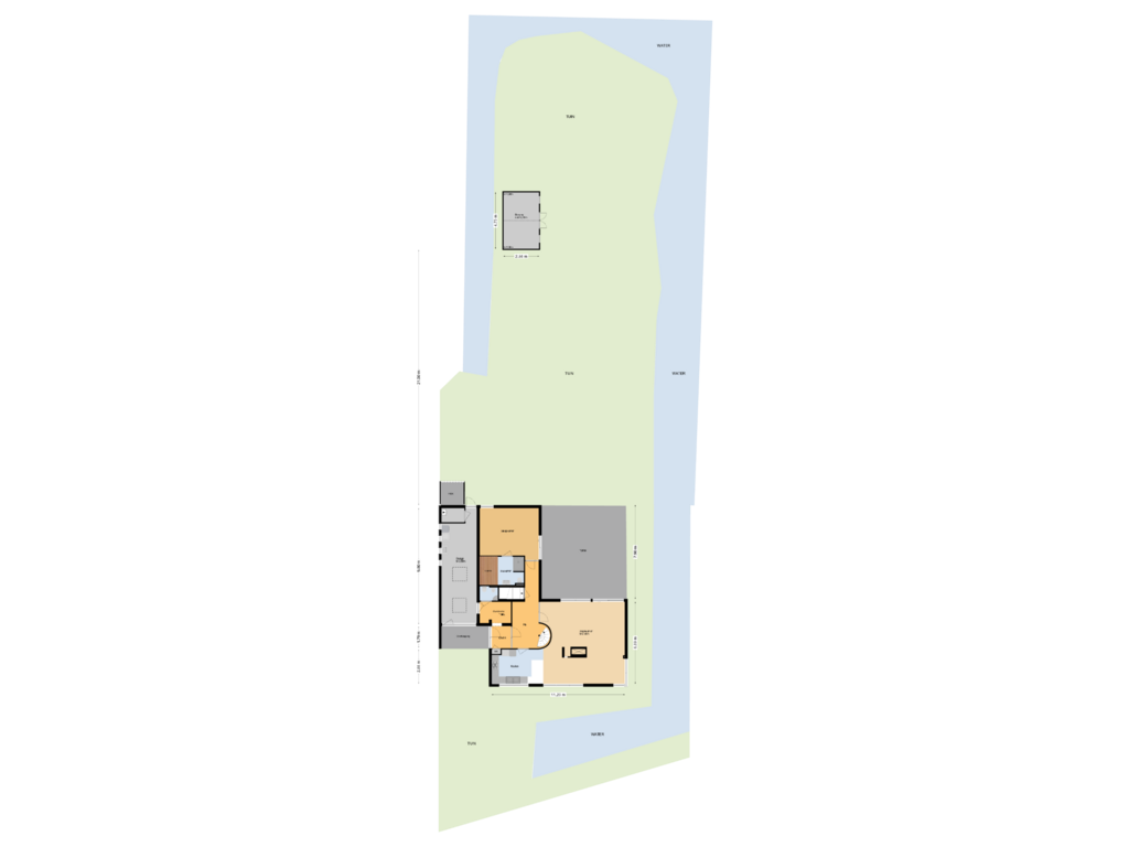 View floorplan of Situatie of Benedenberg 108