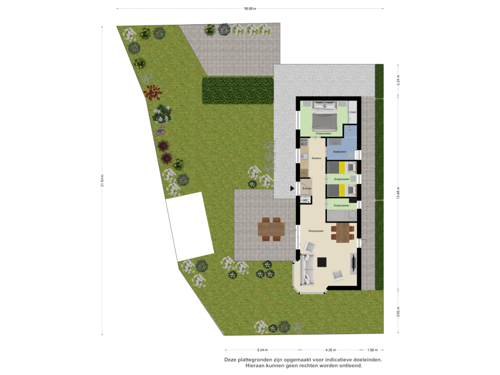 Bekijk plattegrond van Begane Grond  Tuin van Groenedijk 6-640