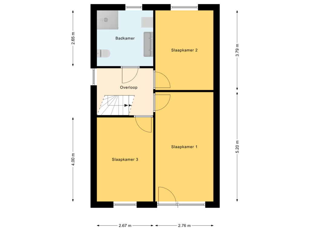 Bekijk plattegrond van 1e Verdieping van Margriet 1