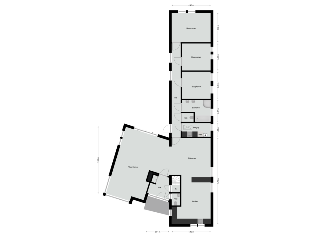 Bekijk plattegrond van Begane grond van Etsberg 9-A