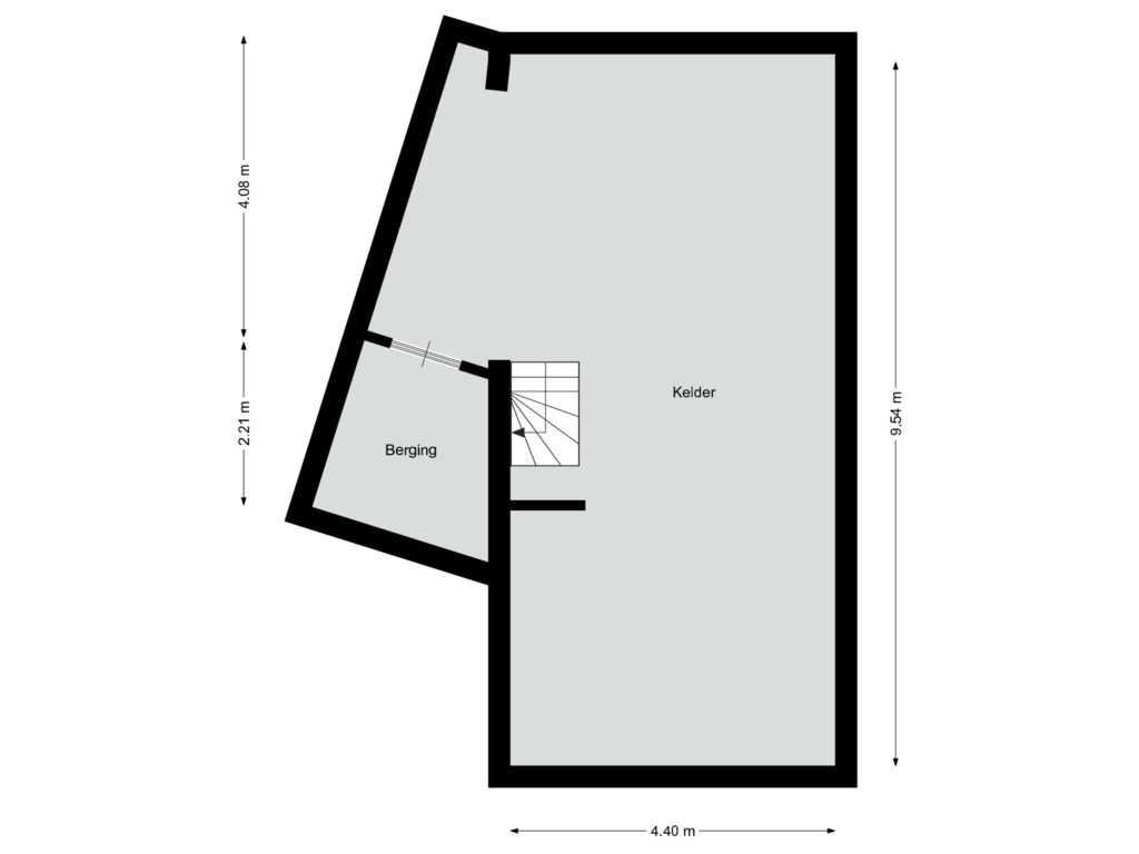 Bekijk plattegrond van Kelder van Etsberg 9-A