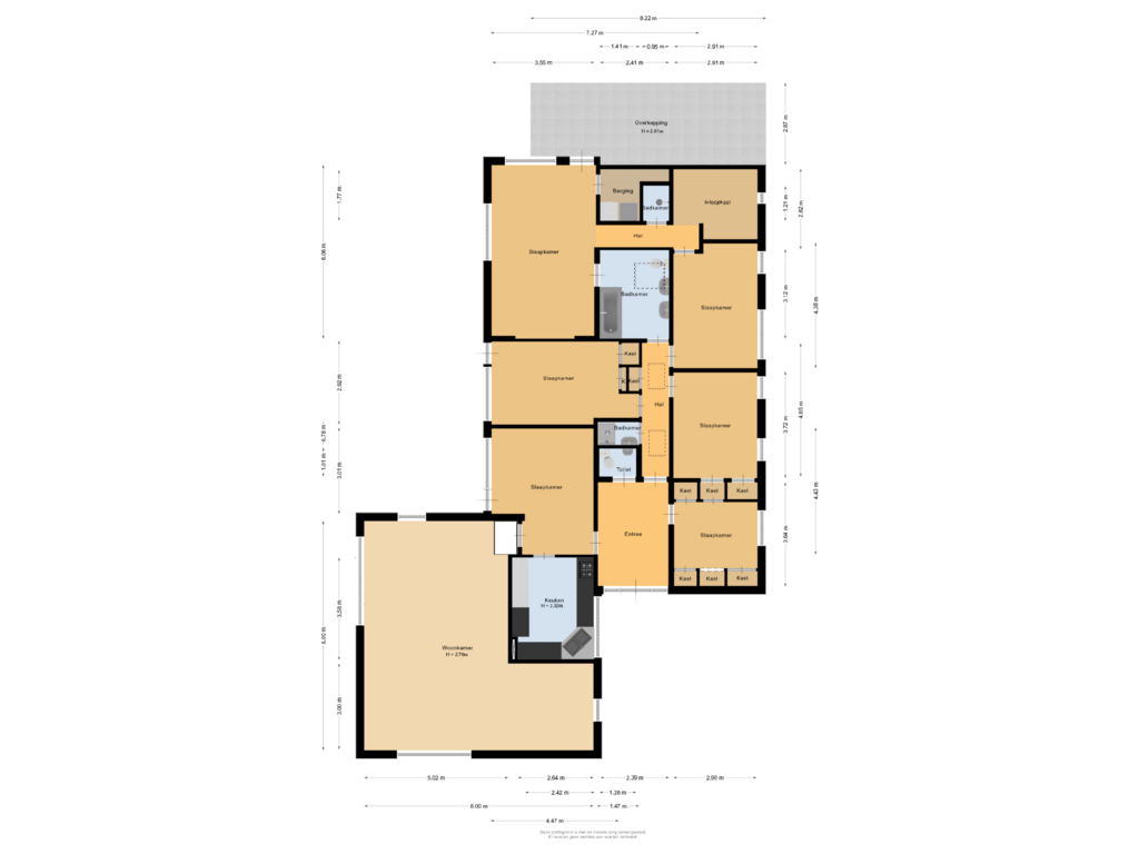 Bekijk plattegrond van Begane grond van Louise de Colignylaan 5