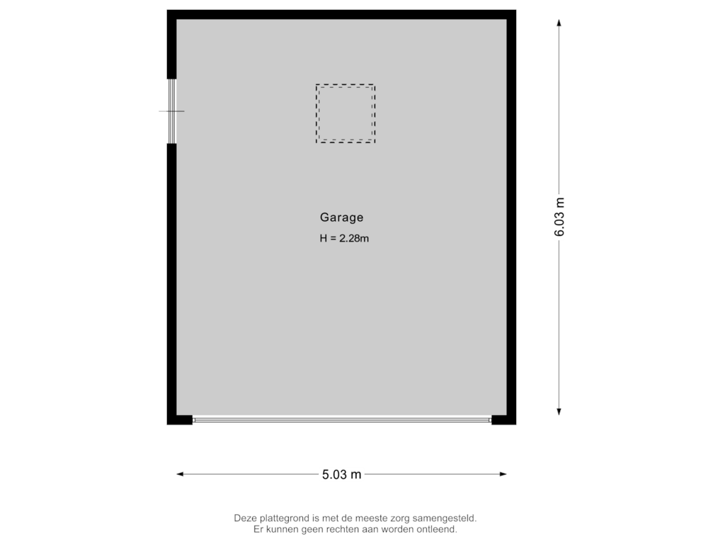 Bekijk plattegrond van Garage van Louise de Colignylaan 5