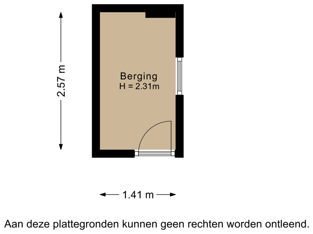 Bekijk plattegrond van Berging van Europaplein 40-H