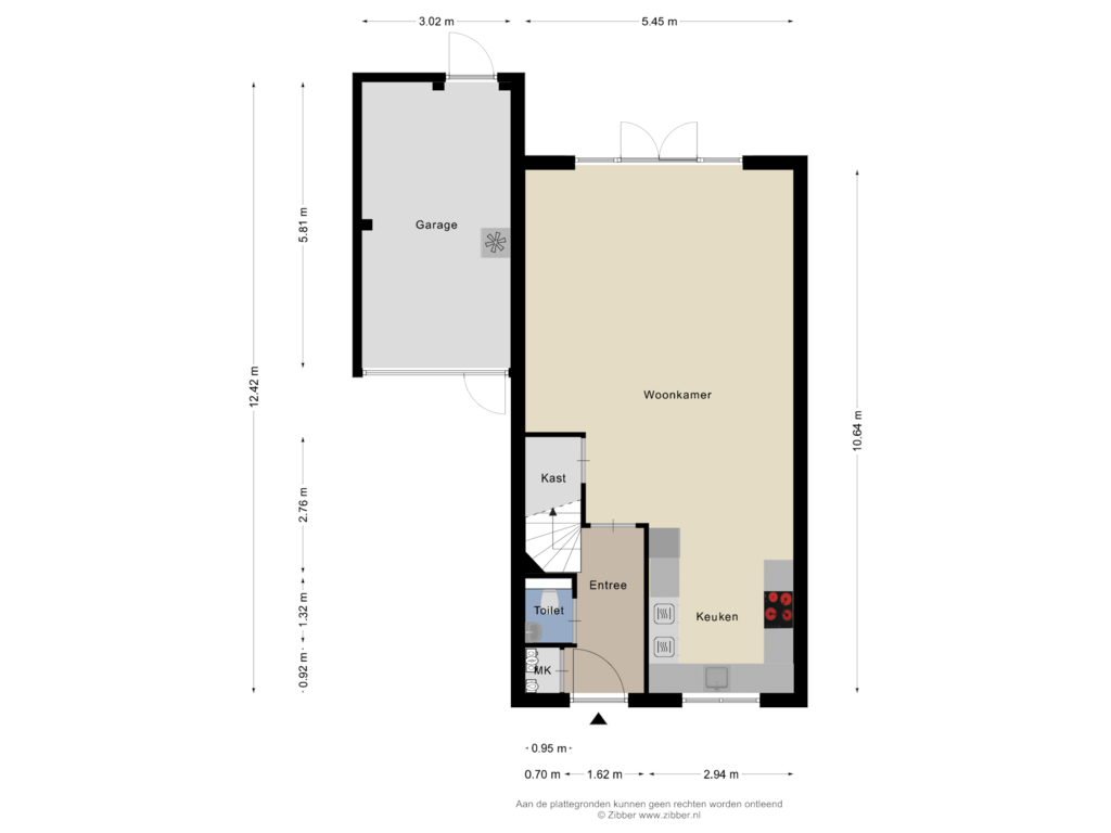 View floorplan of Begane Grond of Levanter 15