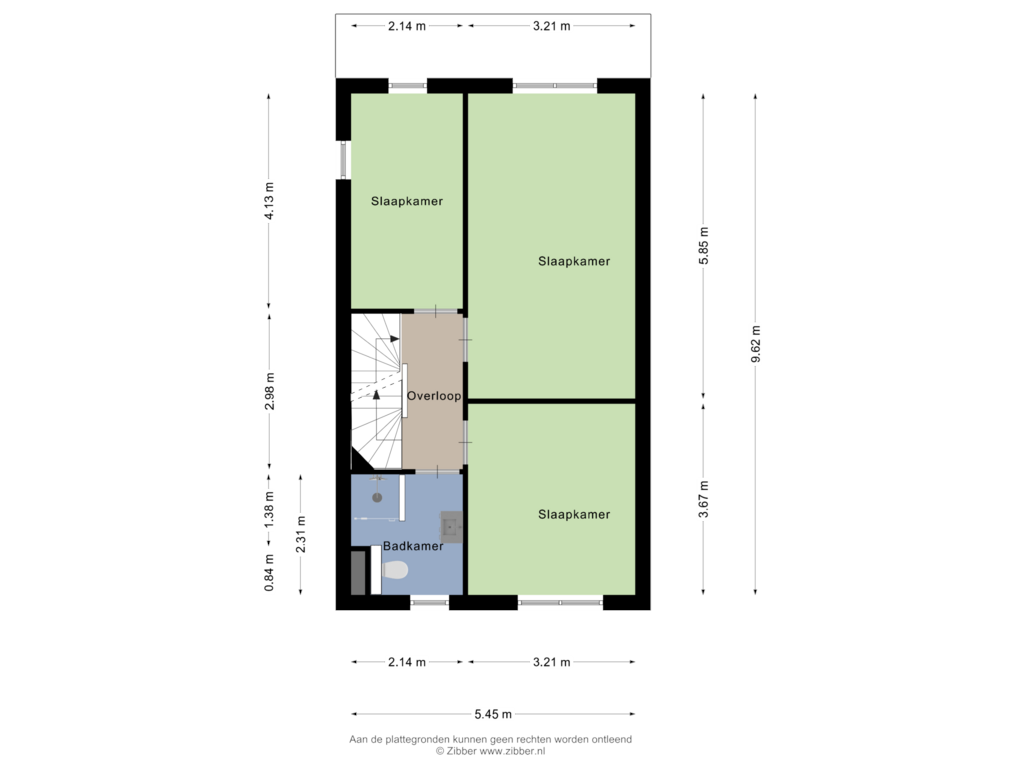 View floorplan of Eerste Verdieping of Levanter 15