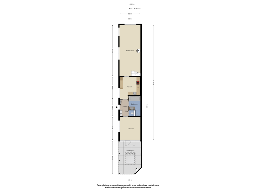 Bekijk plattegrond van Begane Grond van Doornseweg 39