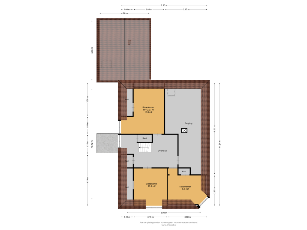 Bekijk plattegrond van 1e Verdieping van Oosterdiep WZ 42