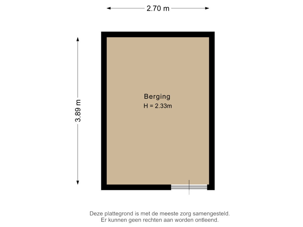 View floorplan of Berging of Brittenoord 7