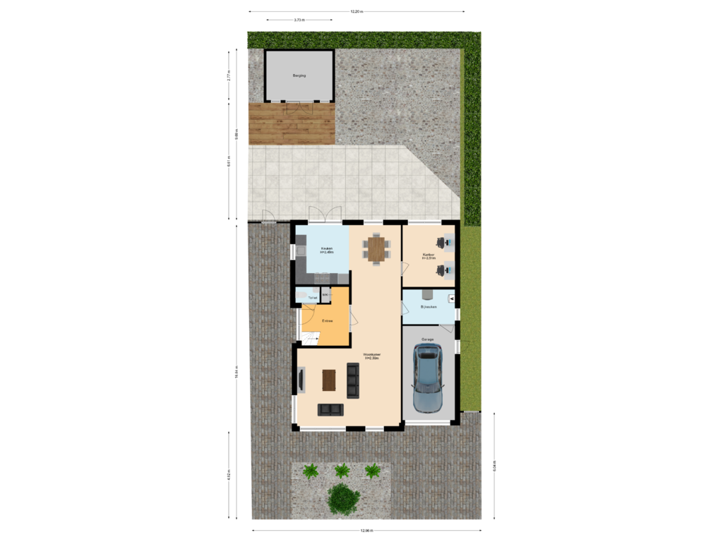 View floorplan of Situatie of Pastoor Ermenstraat 1